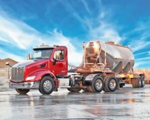 red peterbilt truck